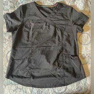 Scrubstar Ultimate Scrub Top Gray Large